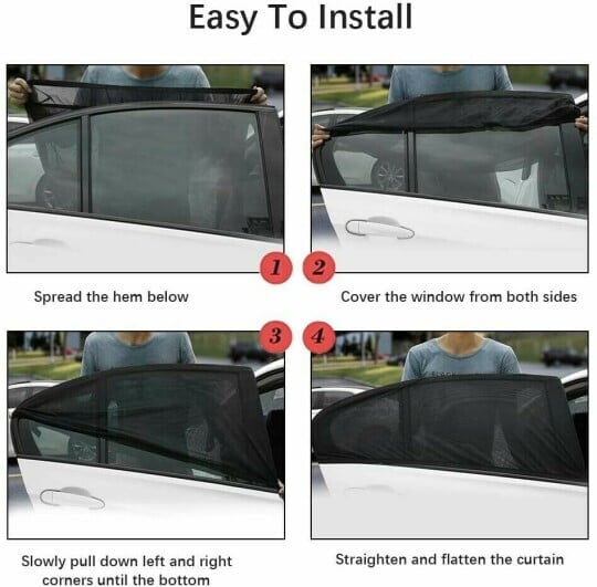 Universal car window screens （2pack）