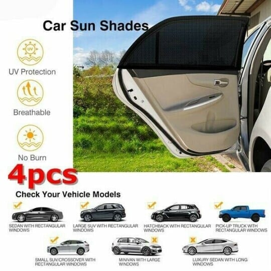 Universal car window screens （2pack）